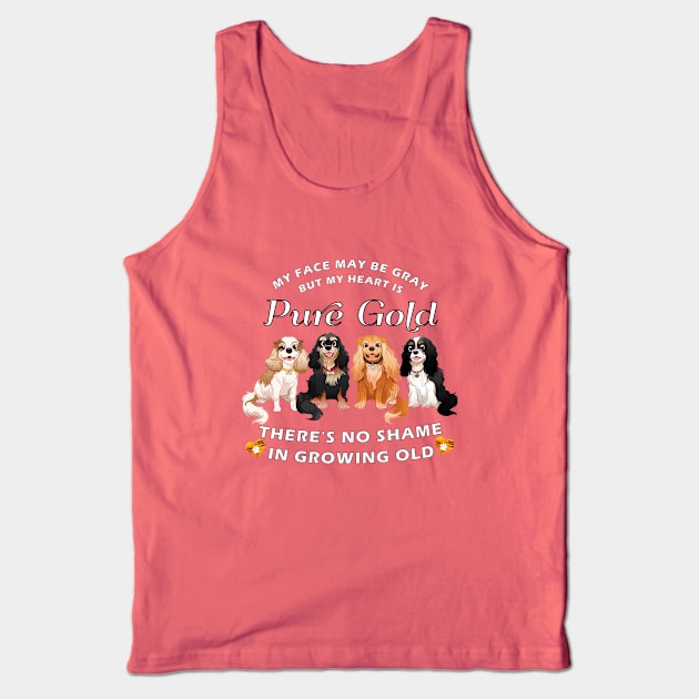 Senior Cavalier King Charles Spaniel Senior Gifts Tank Top by Cavalier Gifts